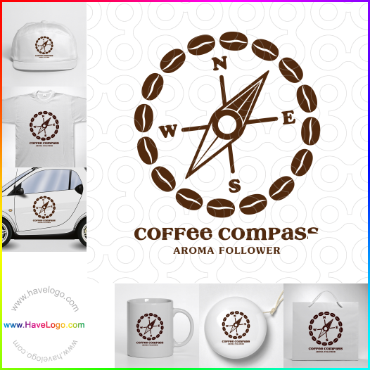 Compra un diseño de logo de grano de café 28876