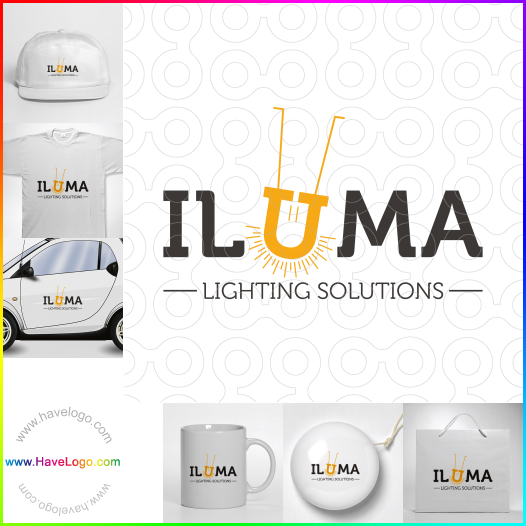 Compra un diseño de logo de industria de lámparas 57429