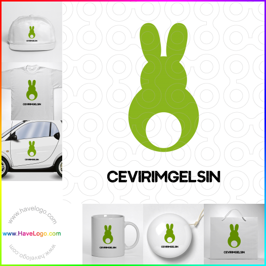 Compra un diseño de logo de conejo 8570