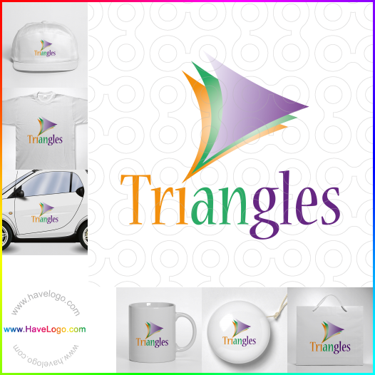 Compra un diseño de logo de triángulos 35640
