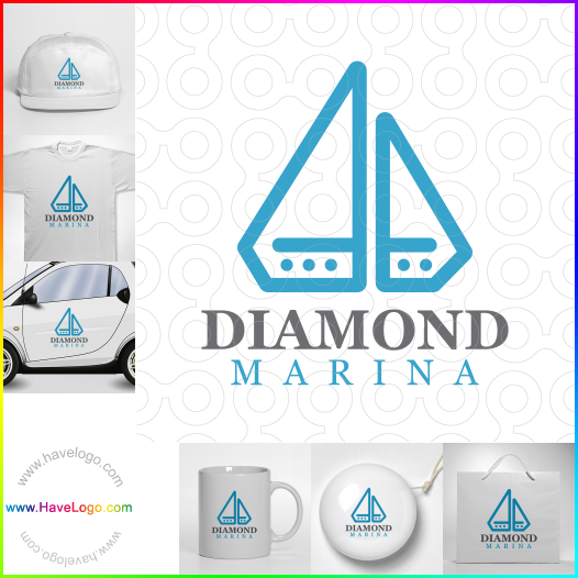 Compra un diseño de logo de Diamond Marina 60302