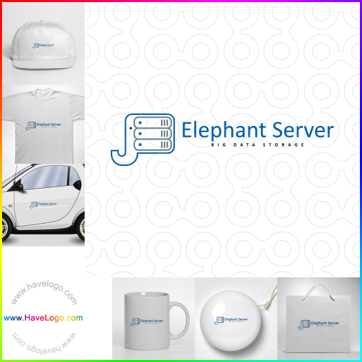 Compra un diseño de logo de Elephant Server 62751