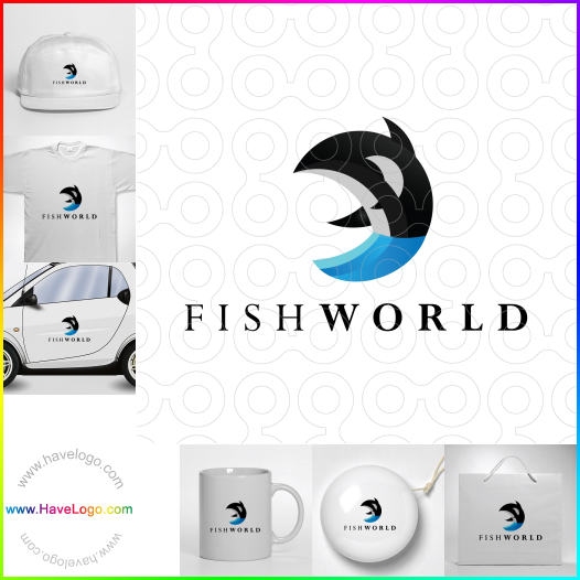 Compra un diseño de logo de Fish World 65501