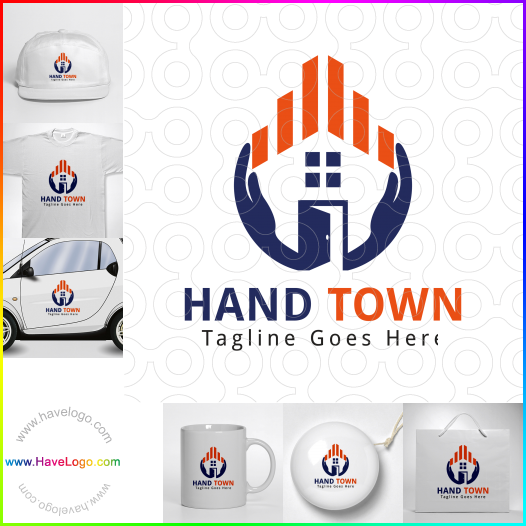 Koop een Hand Town logo - ID:62828