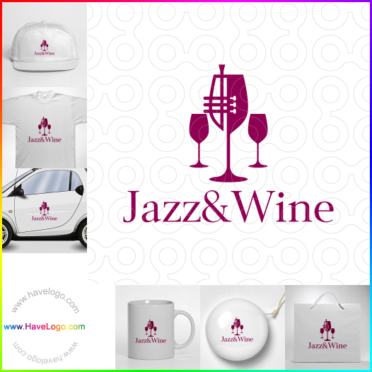 Compra un diseño de logo de Jazz & Wine 63944