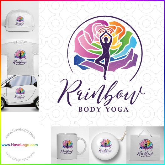 Koop een Rainbow Body Yoga logo - ID:66168