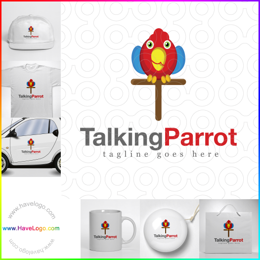 Compra un diseño de logo de Talking Parrot 64182