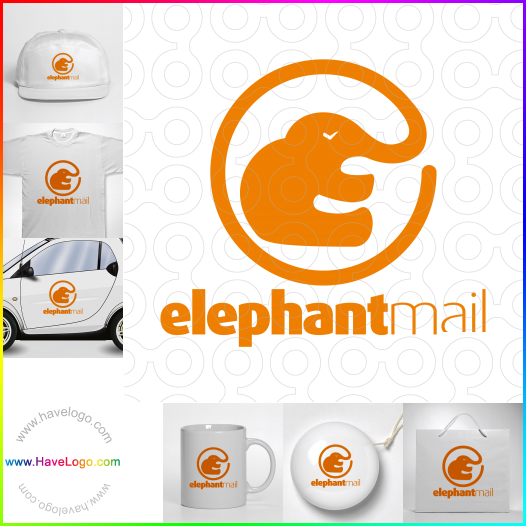 Compra un diseño de logo de elefante 7823