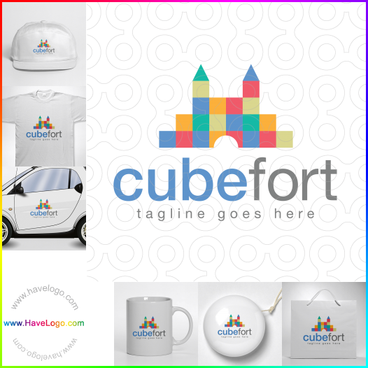 Compra un diseño de logo de Cubefort 64125