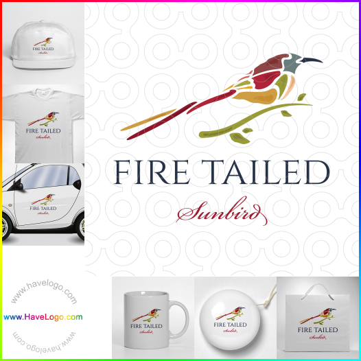 Compra un diseño de logo de Fire Tailed Sunbird 66079