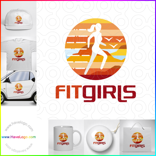 Compra un diseño de logo de Fit Girls 61362