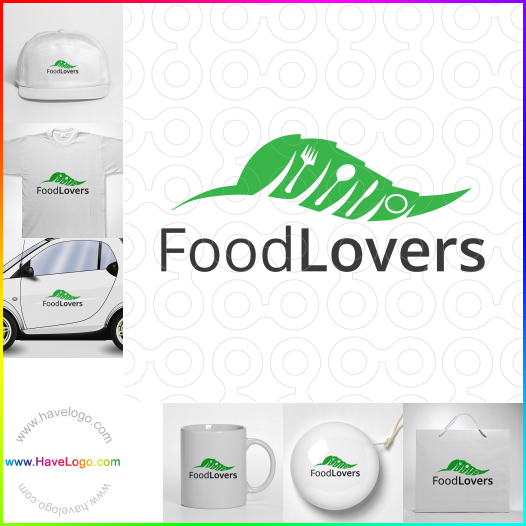 Compra un diseño de logo de Amantes de la comida 64076