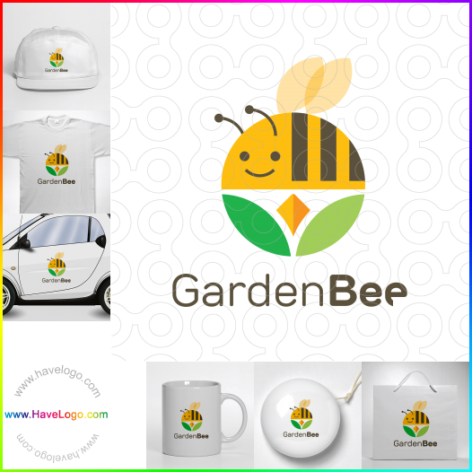 Compra un diseño de logo de Abeja de jardín 60976