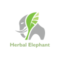 Logo À base de plantes Elephant