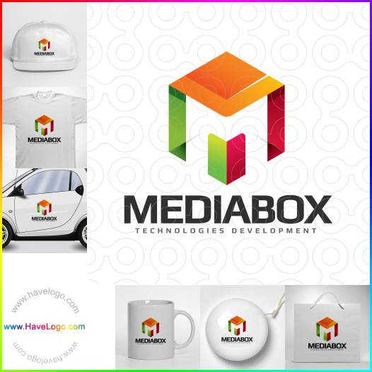Compra un diseño de logo de Media Box 62479
