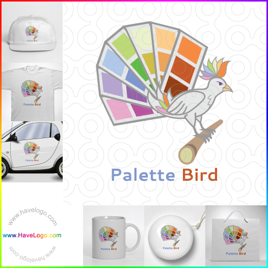 Compra un diseño de logo de Palette Bird 67099