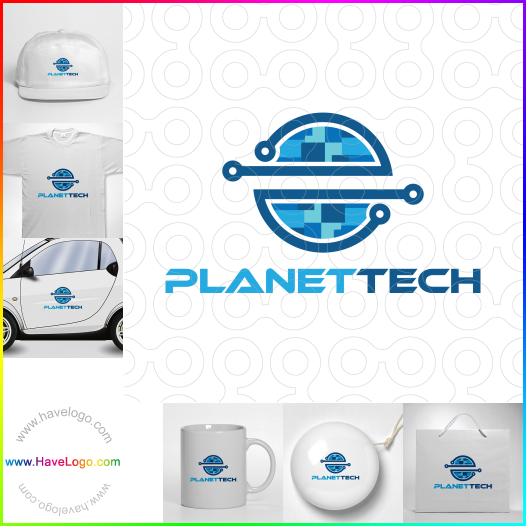 Compra un diseño de logo de Planet Tech 67028