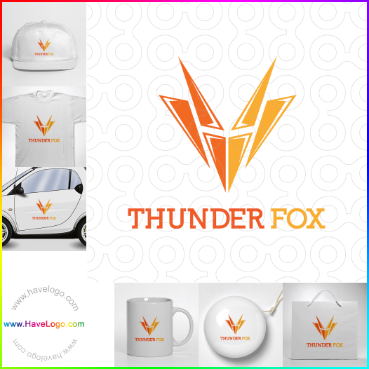 Compra un diseño de logo de Thunder Fox 62117