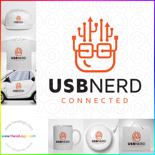 Logo Nerd USB Connecté