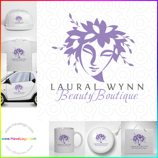 Koop een schoonheid kleding make-up salon stilist holistisc logo - ID:35680
