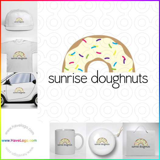 Compra un diseño de logo de donut 26117