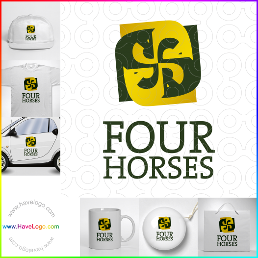 Compra un diseño de logo de caballo 8132
