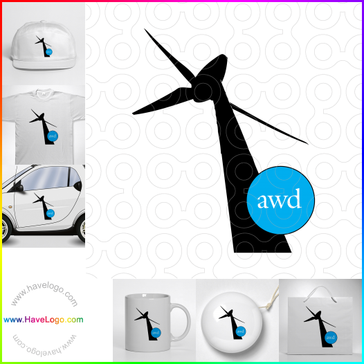 Acheter un logo de moulin à vent - 1974