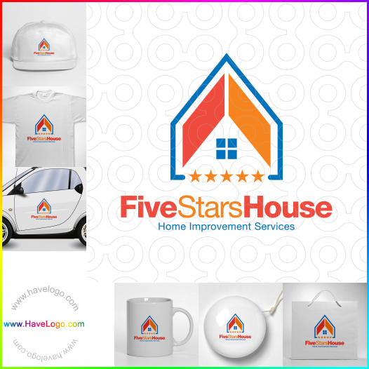 Compra un diseño de logo de Casa de cinco estrellas 65603