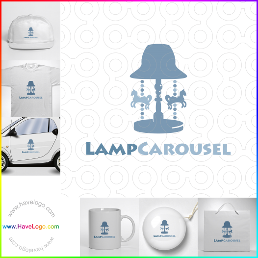Compra un diseño de logo de Carrusel de lámparas 63799