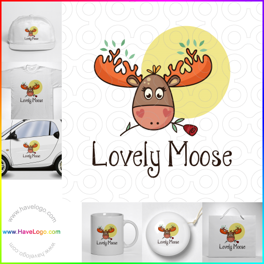 Compra un diseño de logo de Lovely Moose 65877