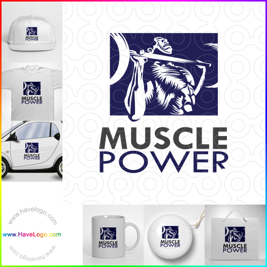 Compra un diseño de logo de Muscle Power 64911