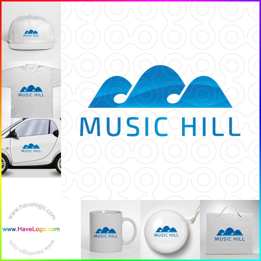 Compra un diseño de logo de Music Hill 66468