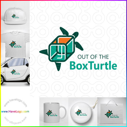 Compra un diseño de logo de Out of the Box Turtle 62811