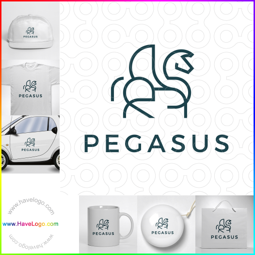 Compra un diseño de logo de Pegasus 60719