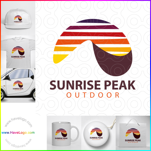 Compra un diseño de logo de Sunrise Peak 66252