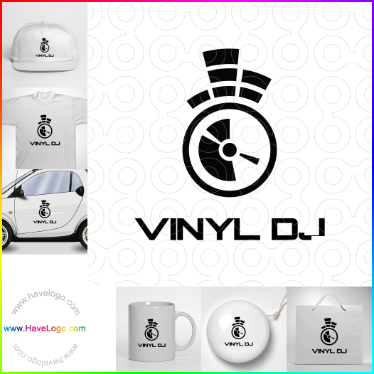 Compra un diseño de logo de Vinyl DJ 65913