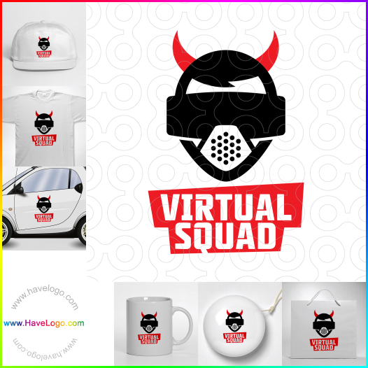 Compra un diseño de logo de Virtual Squad 61067