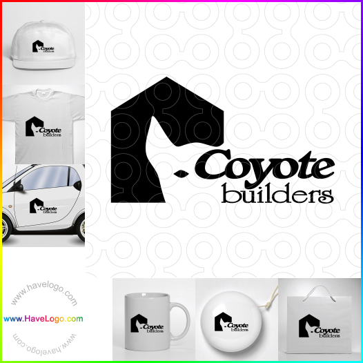 Compra un diseño de logo de coyote 7420