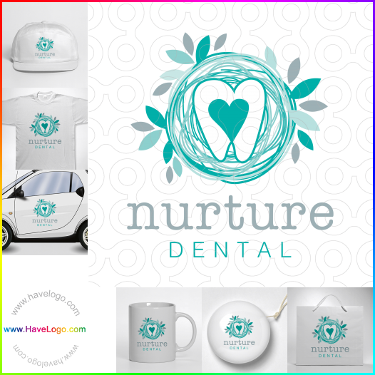 Koop een groene tandheelkundige logo - ID:50671