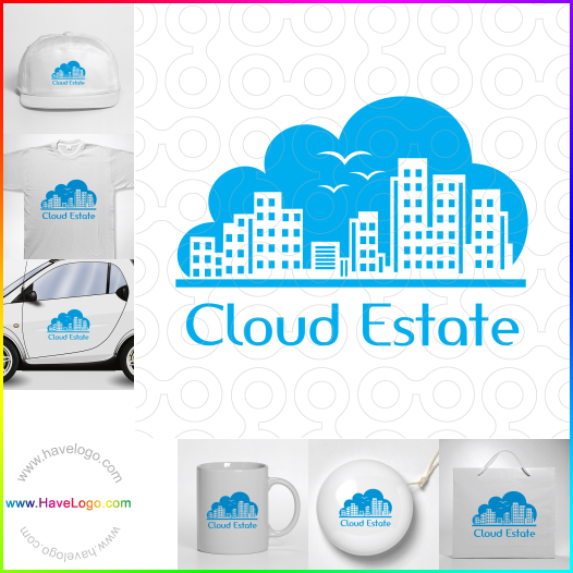 Compra un diseño de logo de Cloud Estate 64186