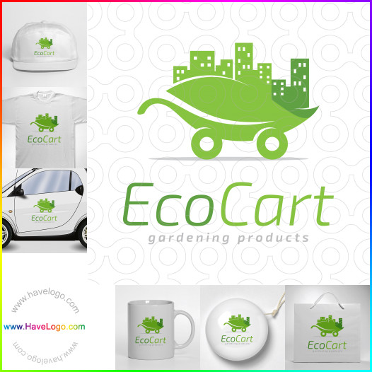 Koop een Eco winkelwagen tuinieren producten logo - ID:64169