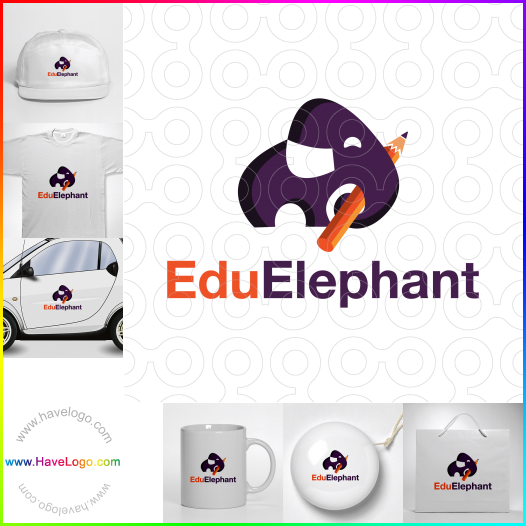 Compra un diseño de logo de Edu Elefante 63364
