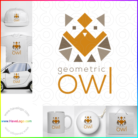 Compra un diseño de logo de Geometric Owl 63662