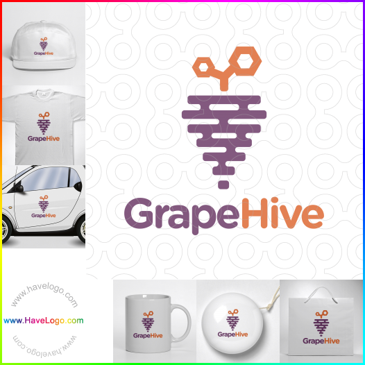 Compra un diseño de logo de Grape Hive 63242