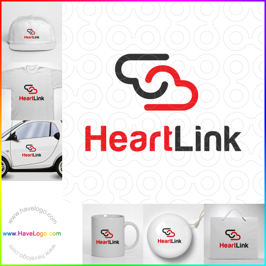 Compra un diseño de logo de Heart Link 64607