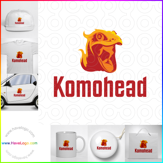 Compra un diseño de logo de Komodo Head 67345