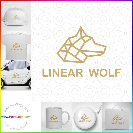 Koop een Lineaire Wolf logo - ID:64446