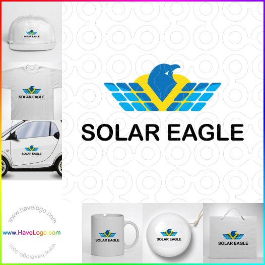 Compra un diseño de logo de Solar Eagle 65242