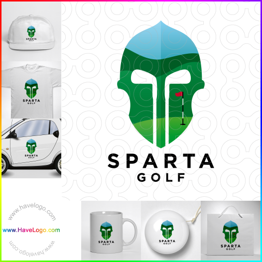 Compra un diseño de logo de Sparta Golf 65491