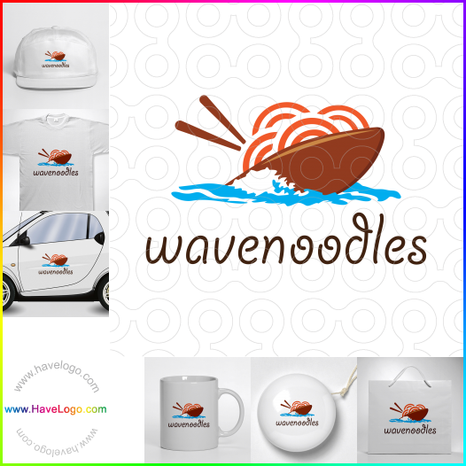 Compra un diseño de logo de Wave Noodles 62486